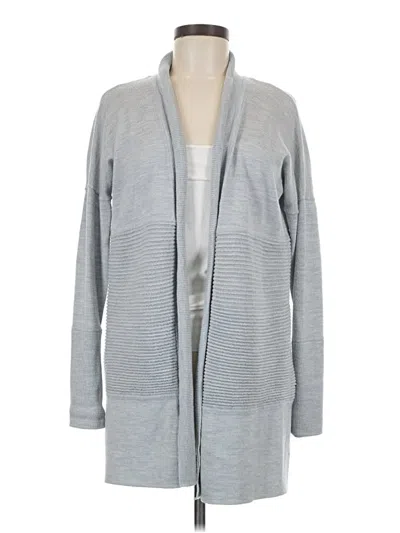 Pre-owned Lululemon Athletica Wool Cardigan Sweater In Gray