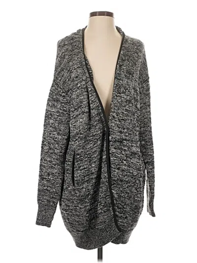 Pre-owned Lululemon Athletica Wool Cardigan Sweater In Gray