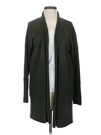 Pre-owned Lululemon Athletica Wool Cardigan Sweater In Green