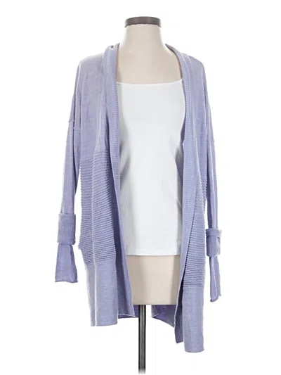 Pre-owned Lululemon Athletica Wool Cardigan Sweater In Purple