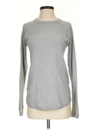 Pre-owned Lululemon Athletica Wool Pullover Sweater In Gray