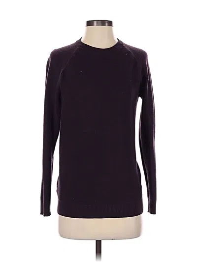 Pre-owned Lululemon Athletica Wool Pullover Sweater In Purple
