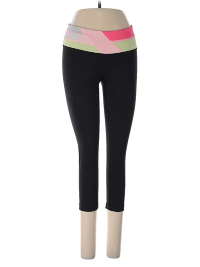 Pre-owned Lululemon Athletica Yoga Pants In Black