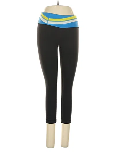 Pre-owned Lululemon Athletica Yoga Pants In Black