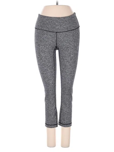 Pre-owned Lululemon Athletica Yoga Pants In Gray