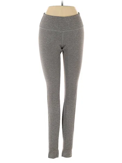 Pre-owned Lululemon Athletica Yoga Pants In Gray