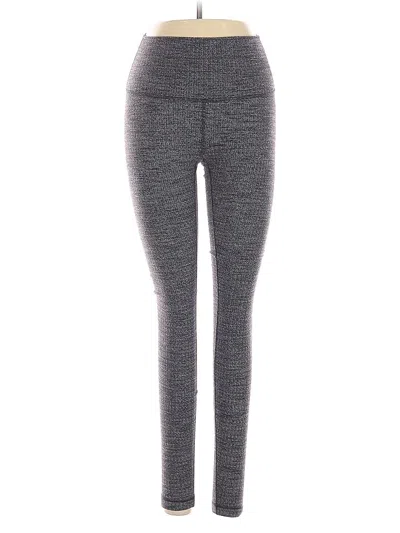 Pre-owned Lululemon Athletica Yoga Pants In Gray