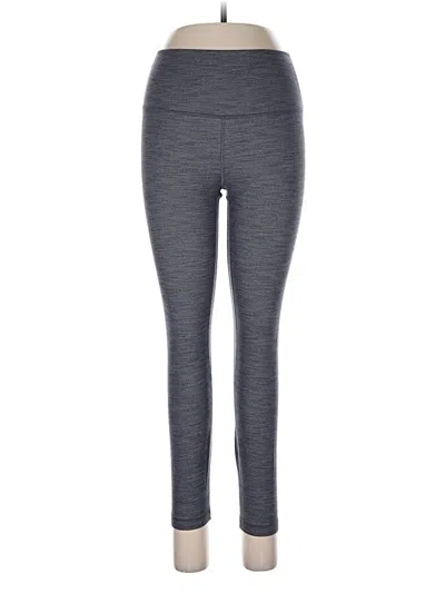 Pre-owned Lululemon Athletica Yoga Pants In Gray