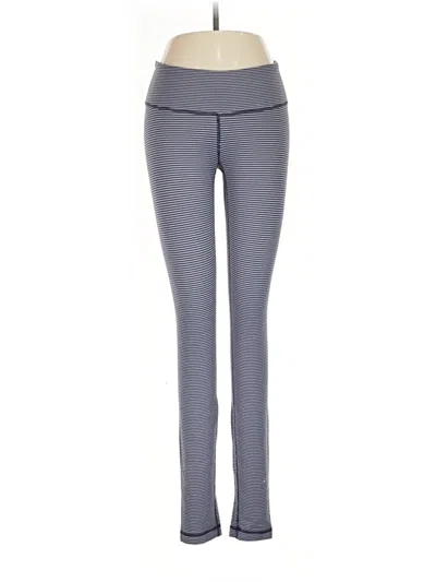 Pre-owned Lululemon Athletica Yoga Pants In Gray