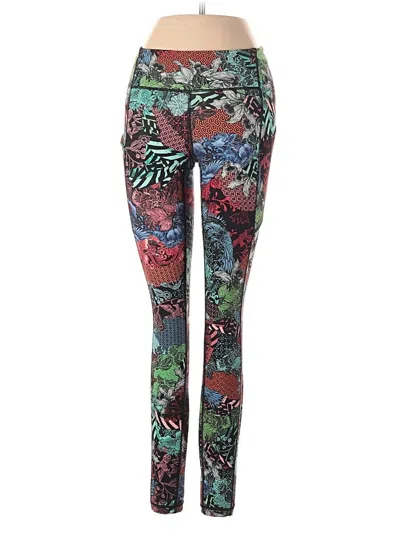 Pre-owned Lululemon Athletica Yoga Pants In Green