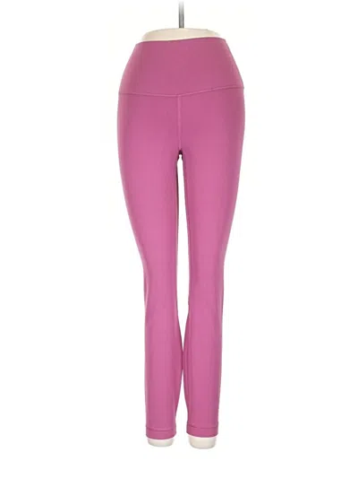 Pre-owned Lululemon Athletica Yoga Pants In Pink