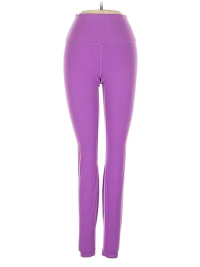 Pre-owned Lululemon Athletica Yoga Pants In Purple