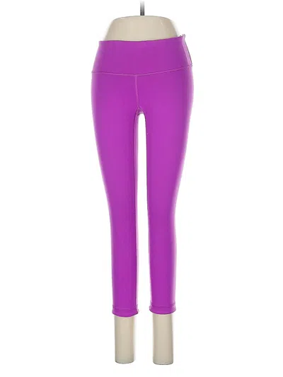 Pre-owned Lululemon Athletica Yoga Pants In Purple