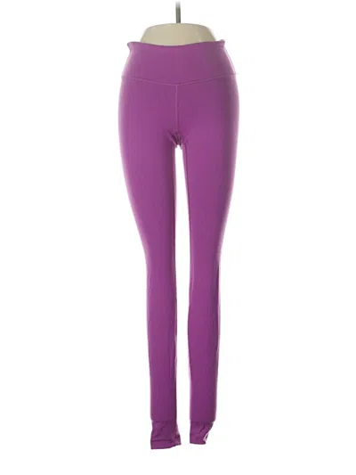Pre-owned Lululemon Athletica Yoga Pants In Purple