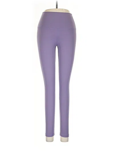 Pre-owned Lululemon Athletica Yoga Pants In Purple