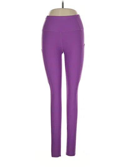 Pre-owned Lululemon Athletica Yoga Pants In Purple