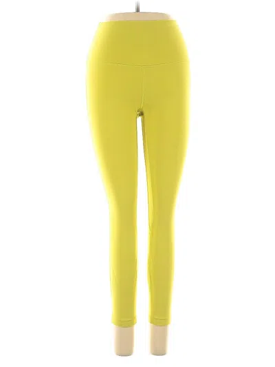 Pre-owned Lululemon Athletica Yoga Pants In Yellow