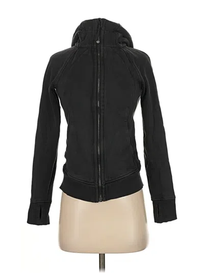 Pre-owned Lululemon Athletica Zip Up Hoodie In Black