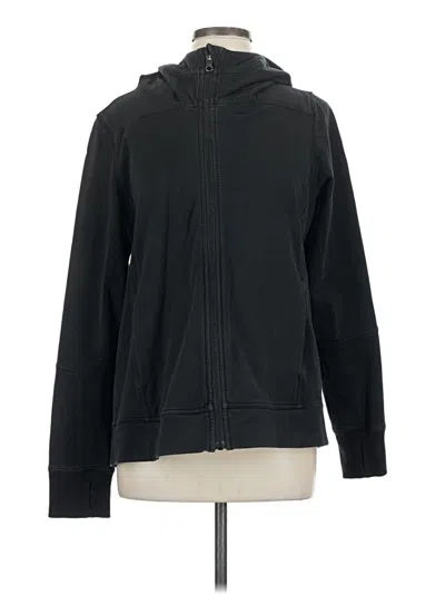 Pre-owned Lululemon Athletica Zip Up Hoodie In Black
