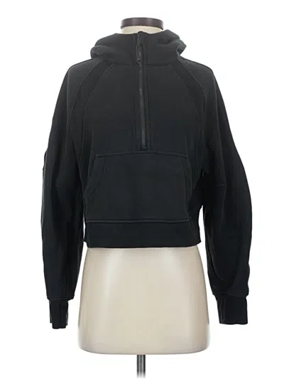 Pre-owned Lululemon Athletica Zip Up Hoodie In Black