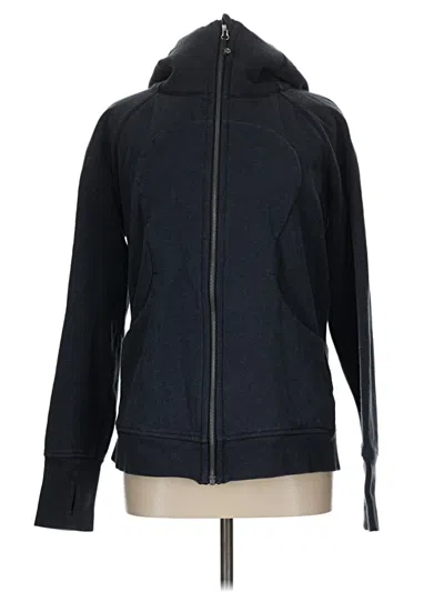 Pre-owned Lululemon Athletica Zip Up Hoodie In Black
