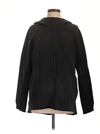 Pre-owned Lululemon Athletica Zip Up Hoodie In Black