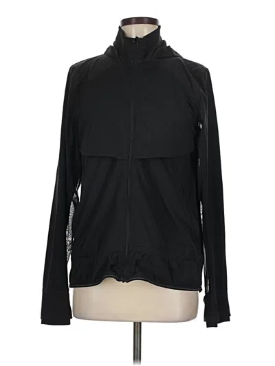 Pre-owned Lululemon Athletica Zip Up Hoodie In Black