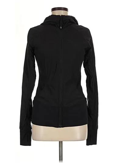 Pre-owned Lululemon Athletica Zip Up Hoodie In Black