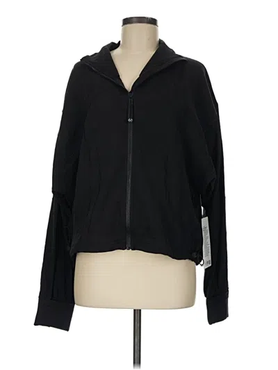 Pre-owned Lululemon Athletica Zip Up Hoodie In Black