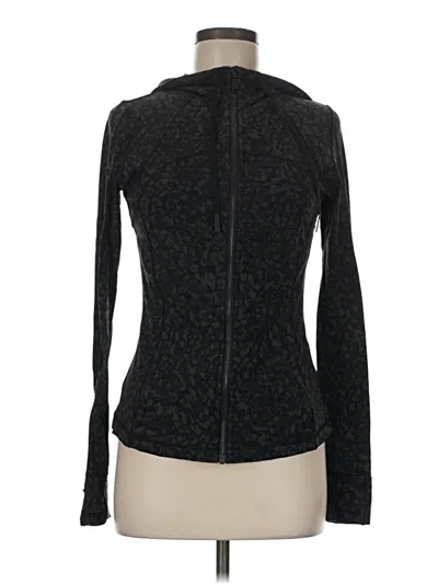 Pre-owned Lululemon Athletica Zip Up Hoodie In Black