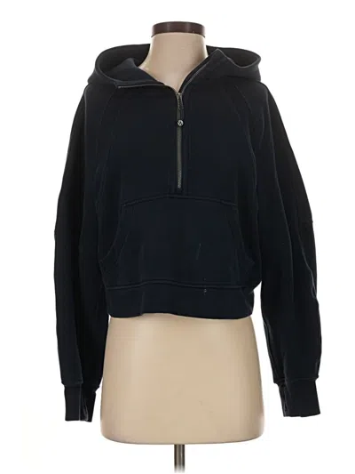 Pre-owned Lululemon Athletica Zip Up Hoodie In Black