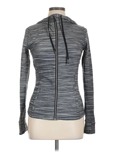 Pre-owned Lululemon Athletica Zip Up Hoodie In Blue