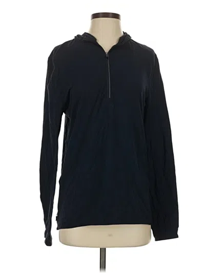 Pre-owned Lululemon Athletica Zip Up Hoodie In Blue