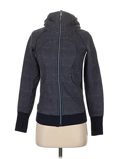 Pre-owned Lululemon Athletica Zip Up Hoodie In Gray