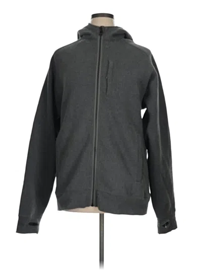 Pre-owned Lululemon Athletica Zip Up Hoodie In Gray