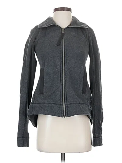 Pre-owned Lululemon Athletica Zip Up Hoodie In Gray