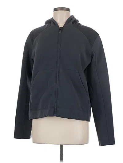 Pre-owned Lululemon Athletica Zip Up Hoodie In Gray