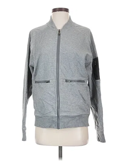Pre-owned Lululemon Athletica Zip Up Hoodie In Gray