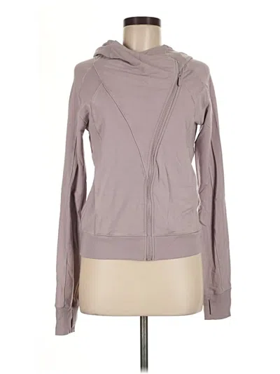 Pre-owned Lululemon Athletica Zip Up Hoodie In Gray