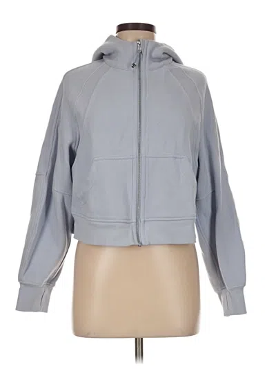 Pre-owned Lululemon Athletica Zip Up Hoodie In Gray