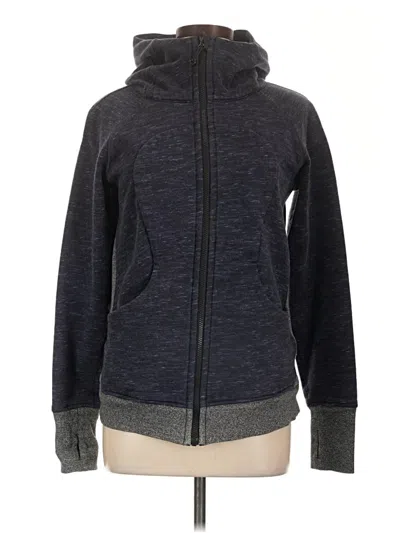 Pre-owned Lululemon Athletica Zip Up Hoodie In Gray
