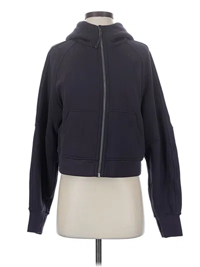 Pre-owned Lululemon Athletica Zip Up Hoodie In Gray