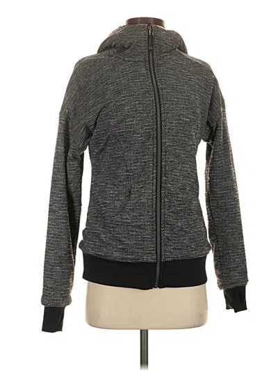 Pre-owned Lululemon Athletica Zip Up Hoodie In Gray