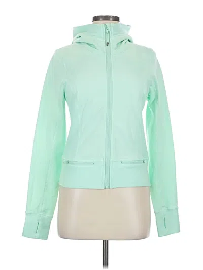 Pre-owned Lululemon Athletica Zip Up Hoodie In Green