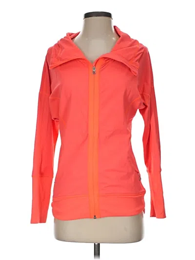 Pre-owned Lululemon Athletica Zip Up Hoodie In Orange