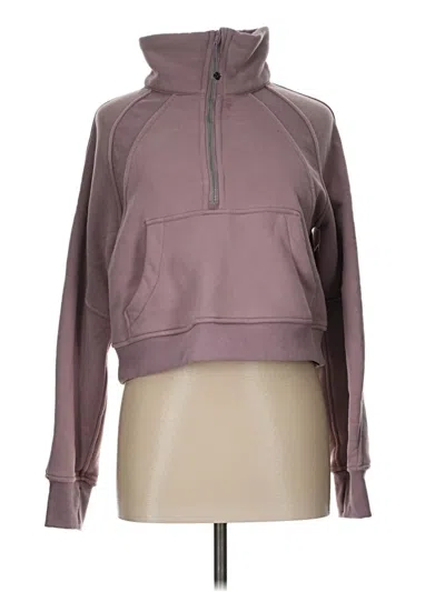 Pre-owned Lululemon Athletica Zip Up Hoodie In Purple
