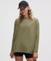 Lululemon Back In Action Organic Cotton Long-sleeve Shirt