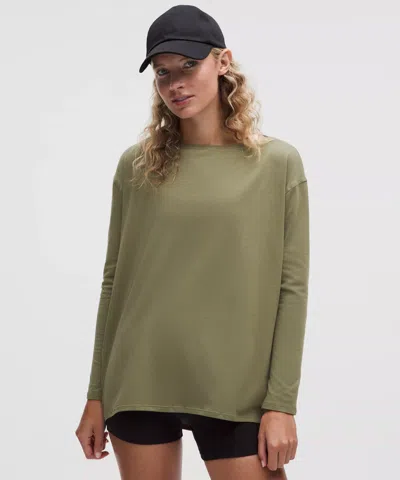 Lululemon Back In Action Organic Cotton Long-sleeve Shirt