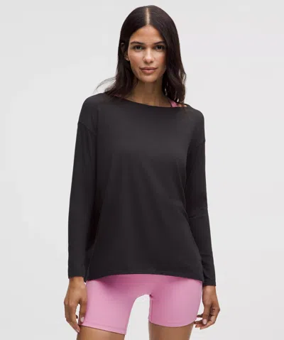 Lululemon Back In Action Organic Cotton Long-sleeve Shirt