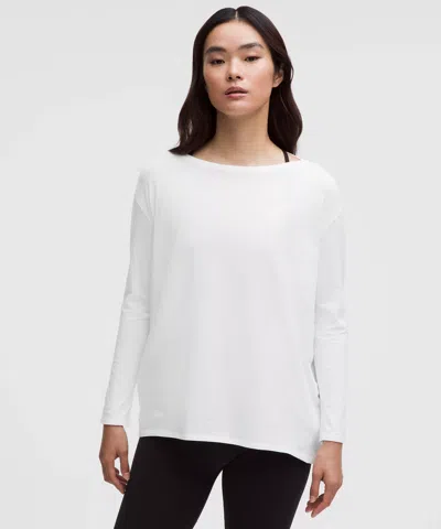 Lululemon Back In Action Organic Cotton Long-sleeve Shirt